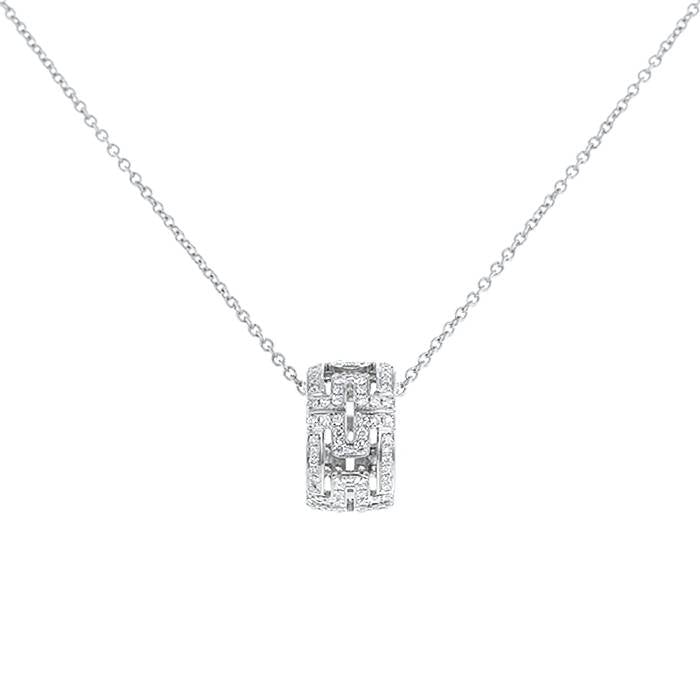 [⭐Shinejoy]PARENTESI NECKLACE SILVER DIAMOND