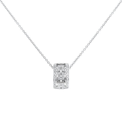 [⭐Shinejoy]PARENTESI NECKLACE SILVER DIAMOND