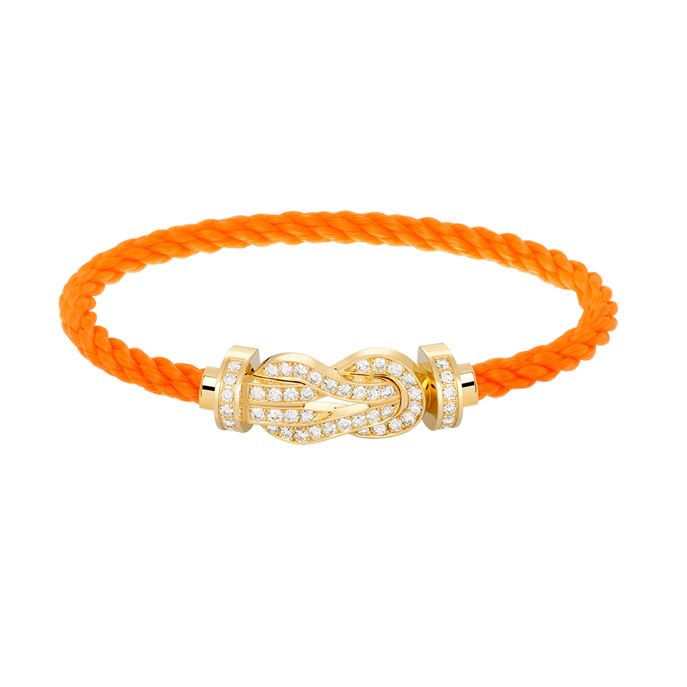 [Shinejoy]CHANCE LARGE 8 FIGURE BUCKLE FULLDIAMOND BRACELET GOLD