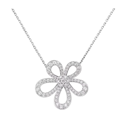 [⭐Shinejoy]FLOWERLACE NECKLACE FULL DIAMONDS