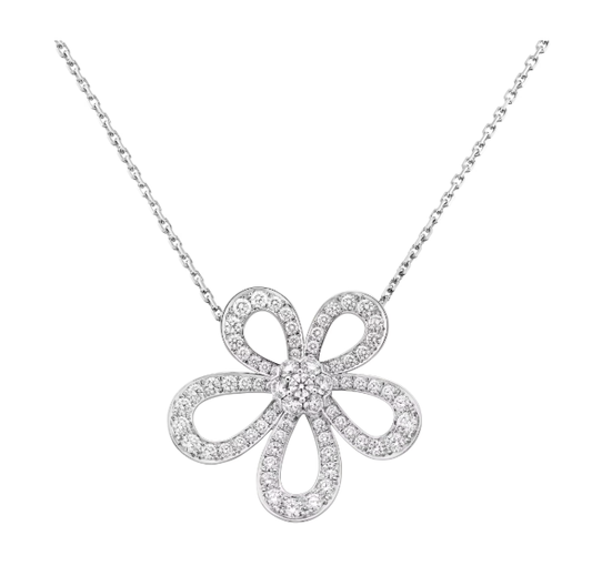 [⭐Shinejoy]FLOWERLACE NECKLACE FULL DIAMONDS