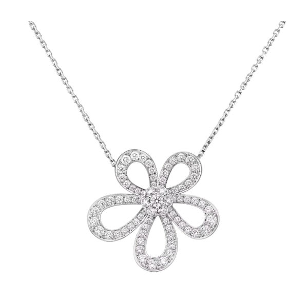 [⭐Shinejoy]FLOWERLACE NECKLACE FULL DIAMONDS