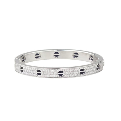 [⭐Shinejoy]LOVE BRACELET 6.1MM DIAMOND-PAVED CERAMIC