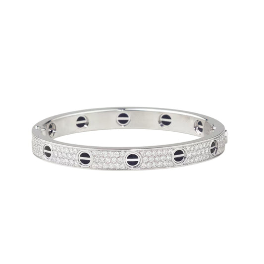 [⭐Shinejoy]LOVE BRACELET 6.1MM DIAMOND-PAVED CERAMIC