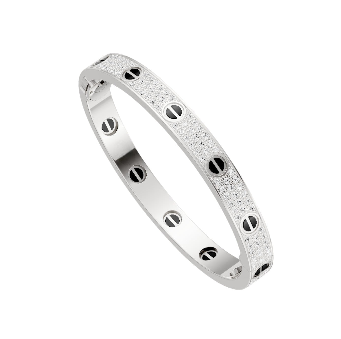 [⭐Shinejoy]LOVE BRACELET 6.1MM DIAMOND-PAVED CERAMIC