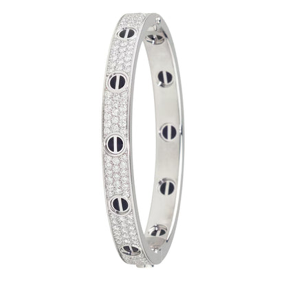 [⭐Shinejoy]LOVE BRACELET 6.1MM DIAMOND-PAVED CERAMIC