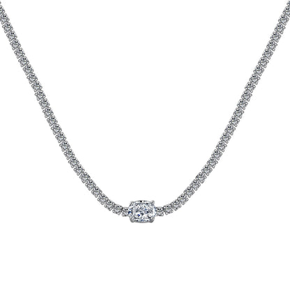 [Shinejoy Jewelry]1.0 Carat Shining Oval Cut Necklace