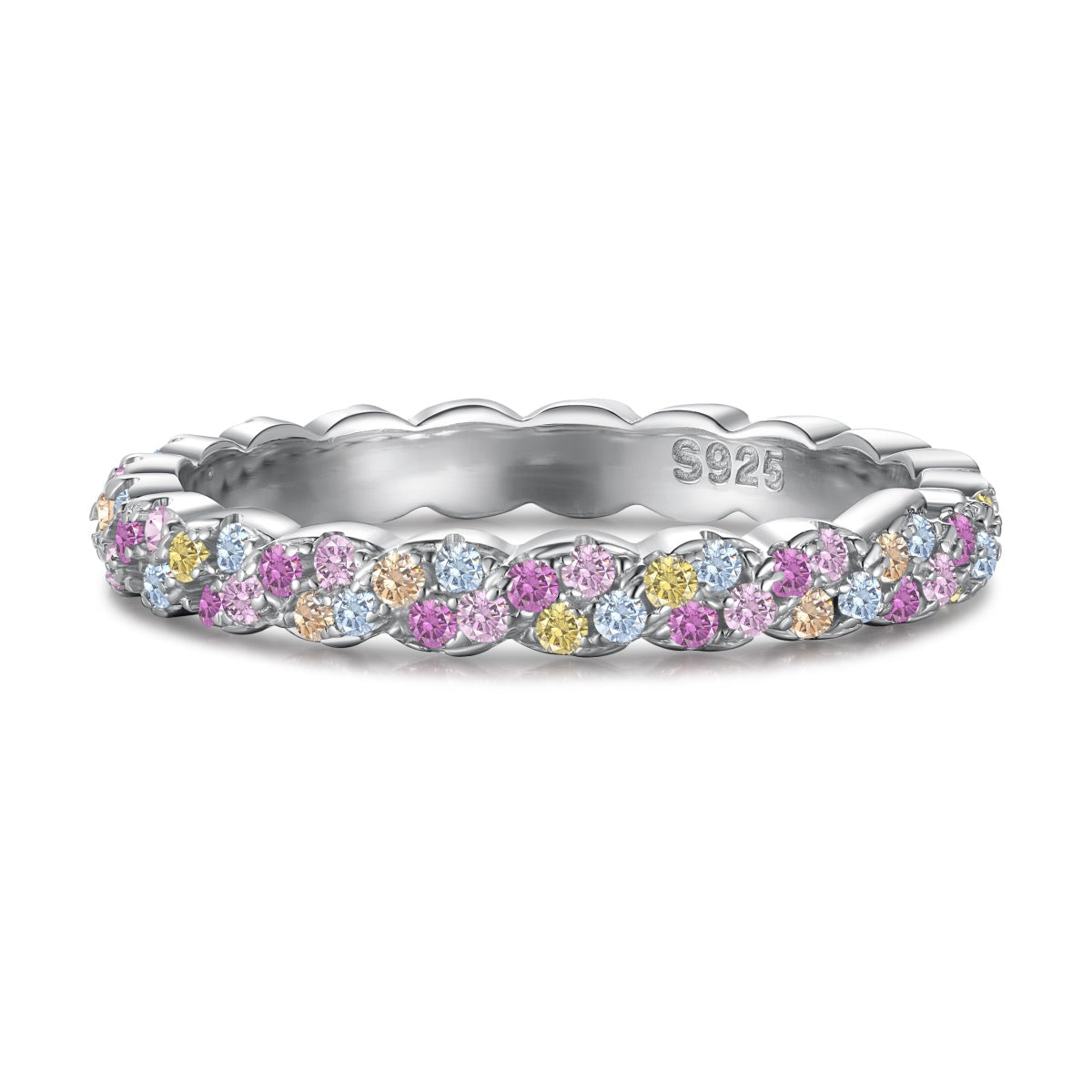 [Shinejoy Jewelry]Dainty Ebullient Round Cut Daily Ring