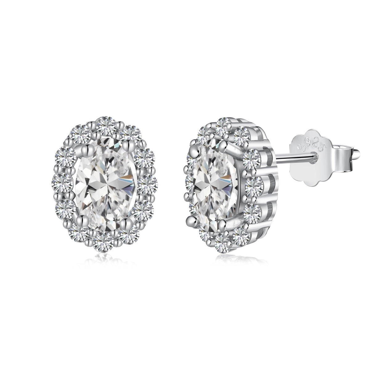 [Shinejoy Jewelry]Delicate Unique Oval Cut Daily Earrings