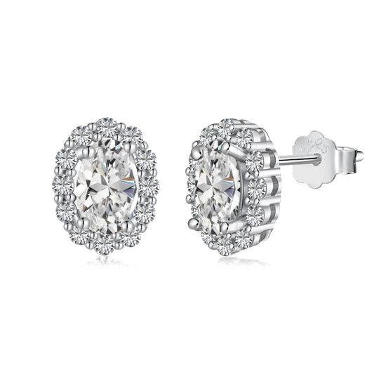 [Shinejoy Jewelry]Delicate Unique Oval Cut Daily Earrings