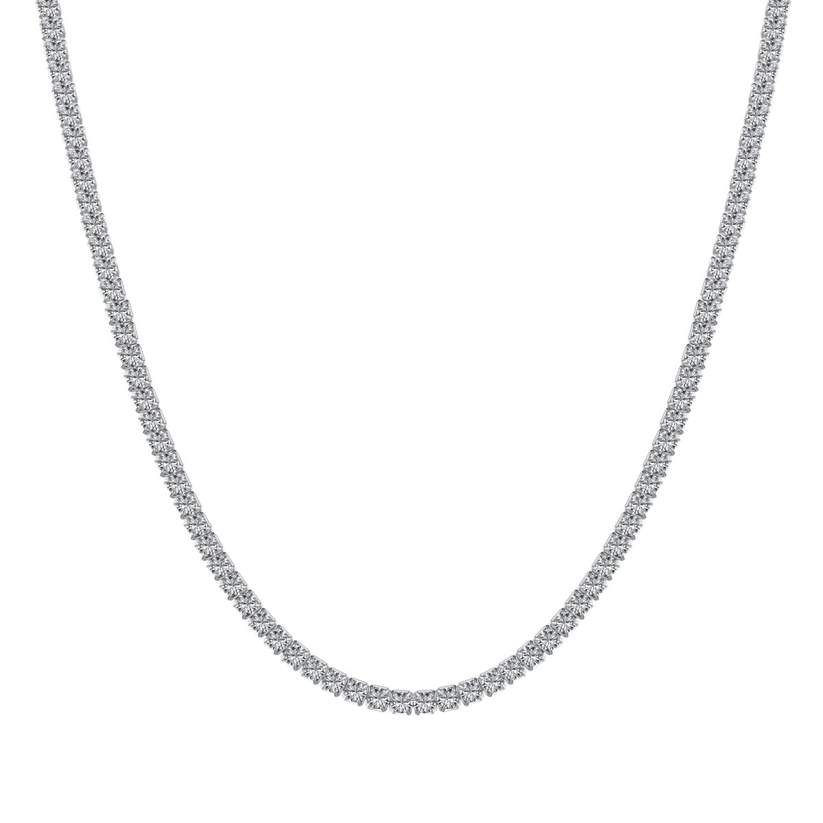 [Shinejoy Jewelry]Delicate Round Shape Tennis Necklace