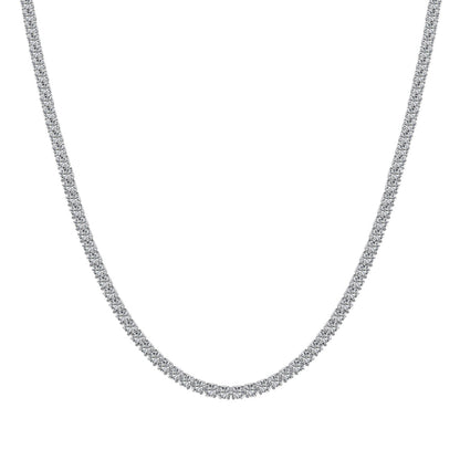 [Shinejoy Jewelry]Delicate Round Shape Tennis Necklace