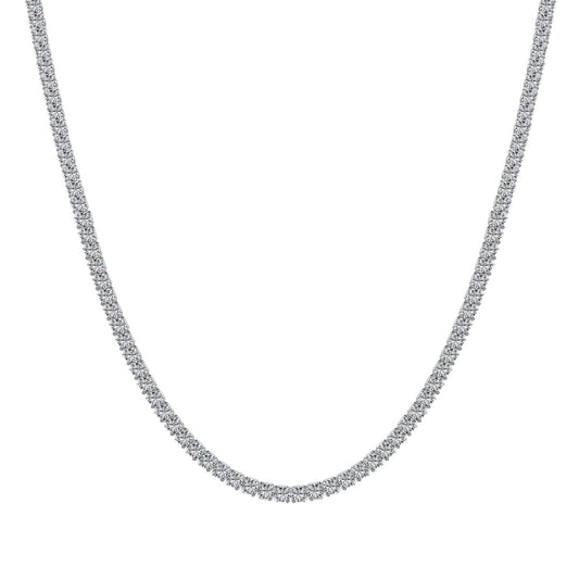 [Shinejoy Jewelry]Delicate Round Shape Tennis Necklace