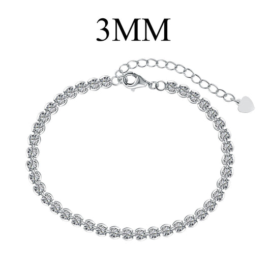 [Shinejoy Jewelry]Ornate  Sparkling Round Cut Daily Bracelet