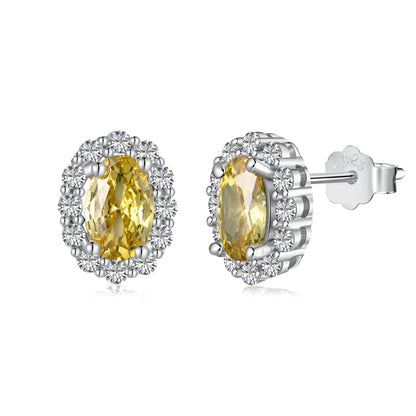 [Shinejoy Jewelry]Delicate Unique Oval Cut Daily Earrings