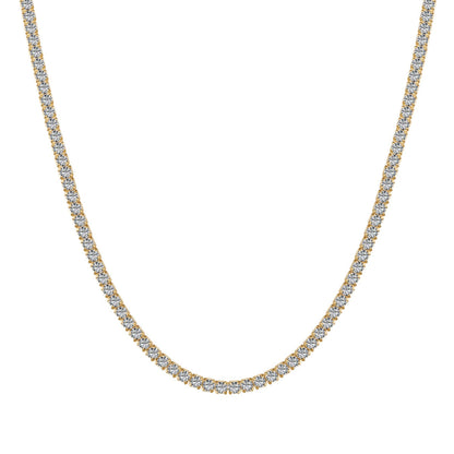 [Shinejoy Jewelry]Delicate Round Shape Tennis Necklace