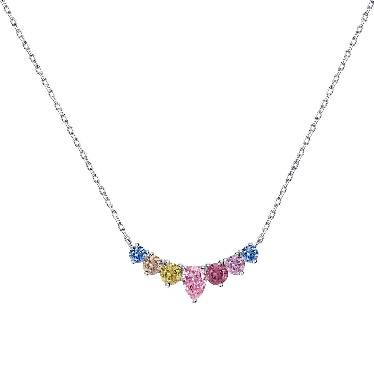 [Shinejoy Jewelry]Dainty Colorful Heart Necklace