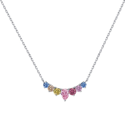 [Shinejoy Jewelry]Dainty Colorful Heart Necklace