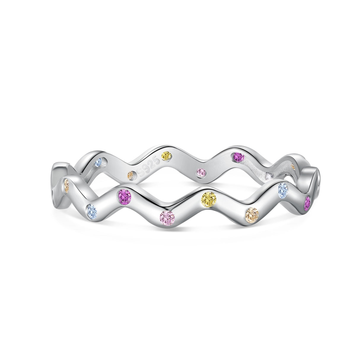 [Shinejoy Jewelry]Ornate Vibrant Round Cut Daily Ring