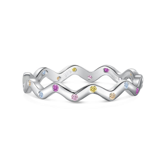 [Shinejoy Jewelry]Ornate Vibrant Round Cut Daily Ring