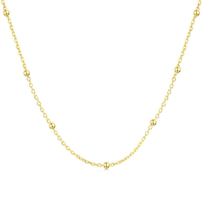 [Shinejoy Jewelry]Small Bead Clavicle Chain Simple Necklace