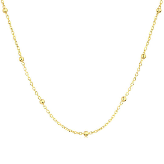 [Shinejoy Jewelry]Small Bead Clavicle Chain Simple Necklace
