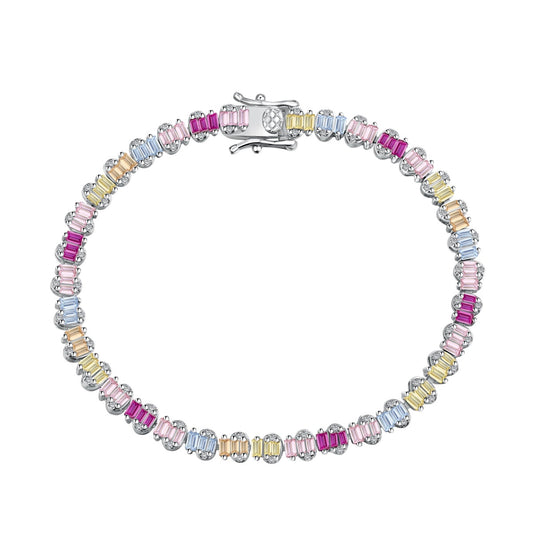 [Shinejoy Jewelry]Delicate Colorful Emerald Cut Party Bracelet