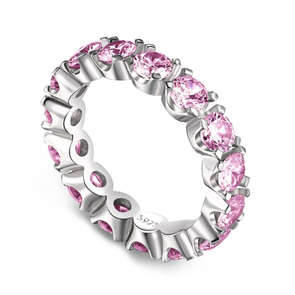 [Shinejoy Jewelry]Eternity Round Cut Tennis Ring