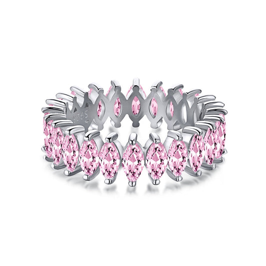 [Shinejoy Jewelry]Gorgeous Marquise Cut Tennis Ring