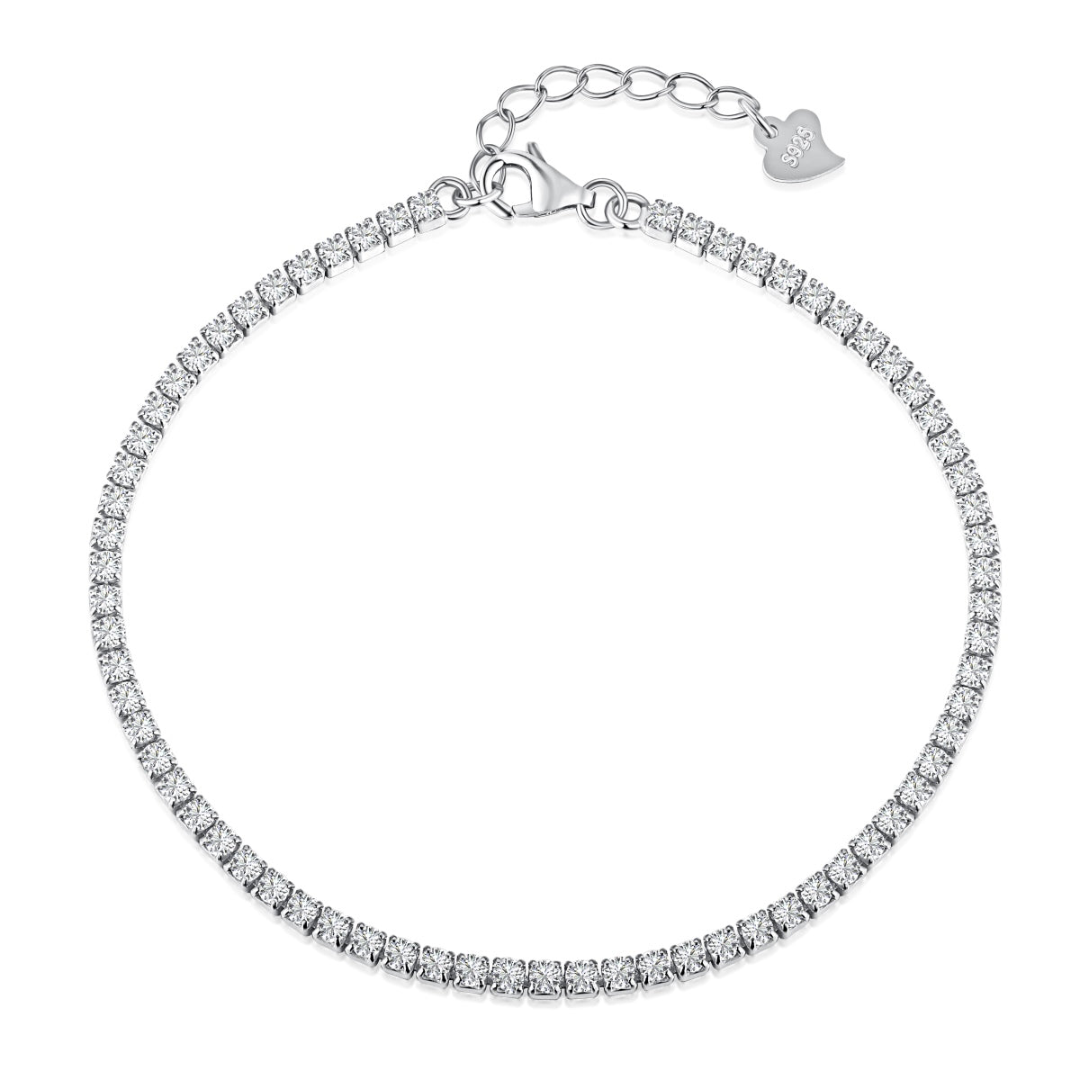 [Shinejoy Jewelry]Radiant Shinning Princess Cut Tennis Bracelet