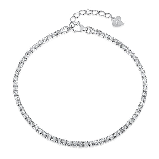 [Shinejoy Jewelry]Radiant Shinning Princess Cut Tennis Bracelet