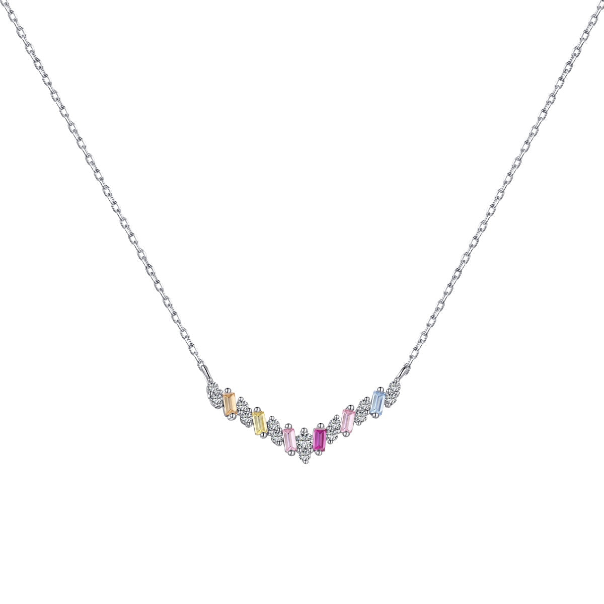 [Shinejoy Jewelry]Dazzling Rainbow Necklace