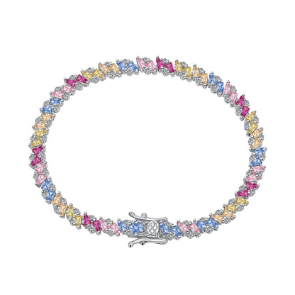 [Shinejoy Jewelry]Ornate Sparkling Multi Cut Party Bracelet
