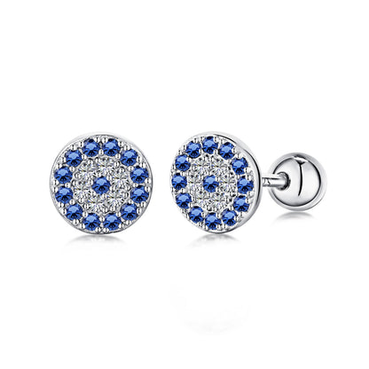 [Shinejoy Jewelry]Devil's Eye Ear Bone Nail Earrings