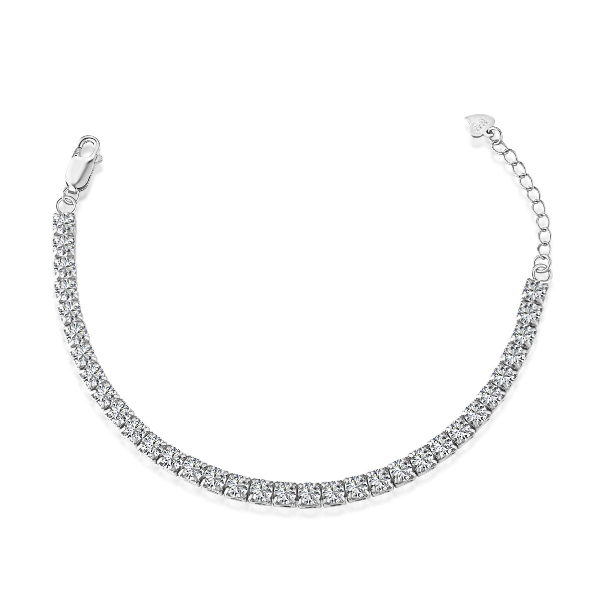 [Shinejoy Jewelry]Sparkling Radiant Princess Cut Tennis Bracelet