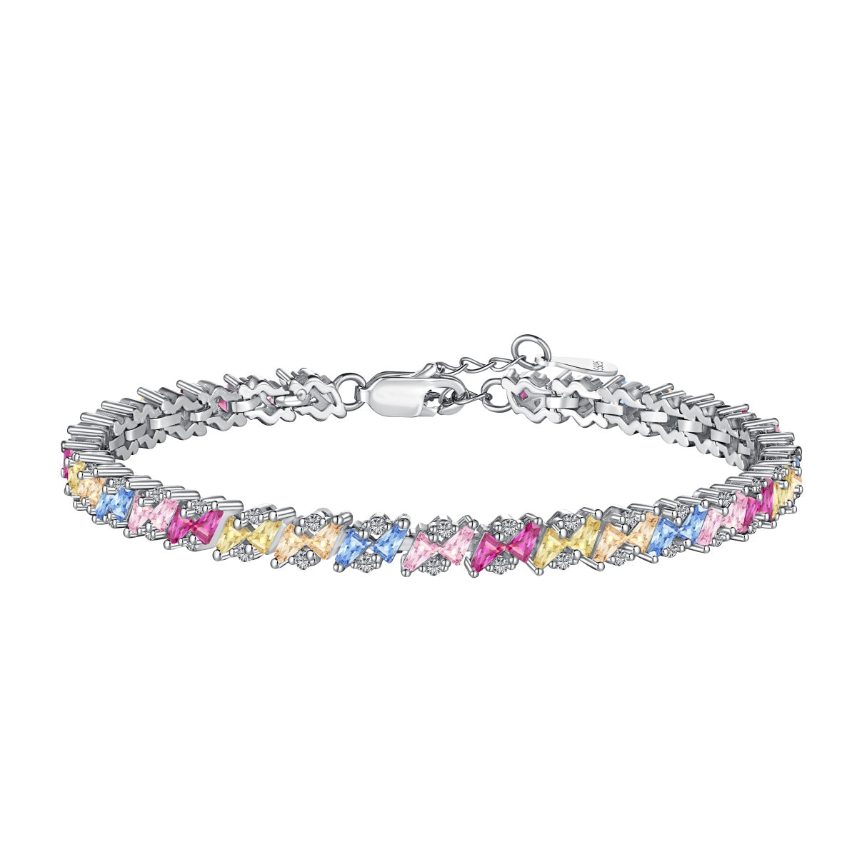 [Shinejoy Jewelry]Ornate Sparkling Multi Cut Party Bracelet