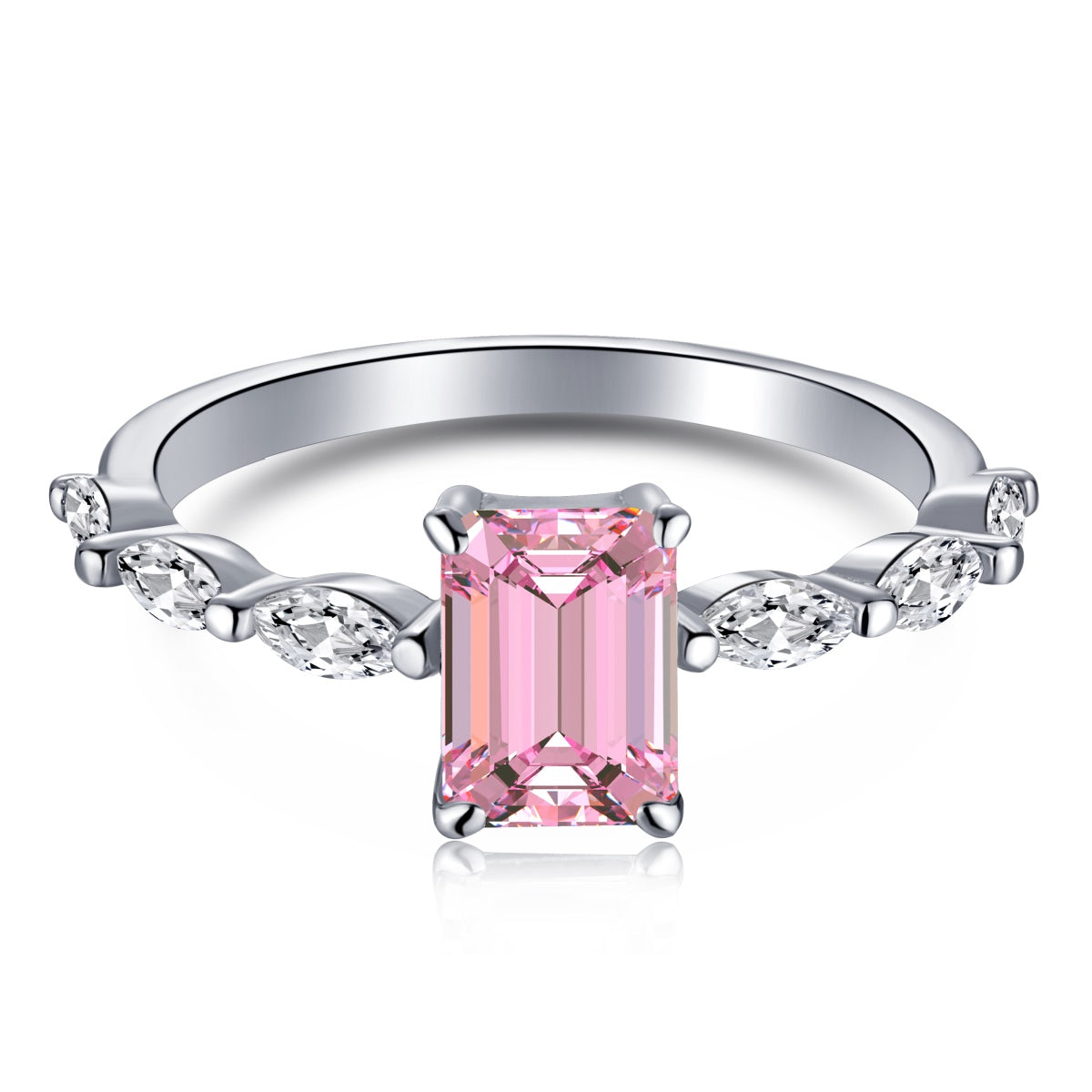 [Shinejoy Jewelry]1.0 Carat Dainty Resplendent Radiant Cut Daily Ring