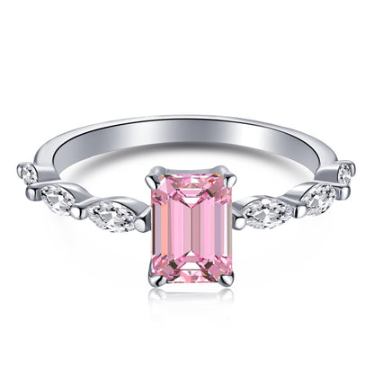 [Shinejoy Jewelry]1.0 Carat Dainty Resplendent Radiant Cut Daily Ring