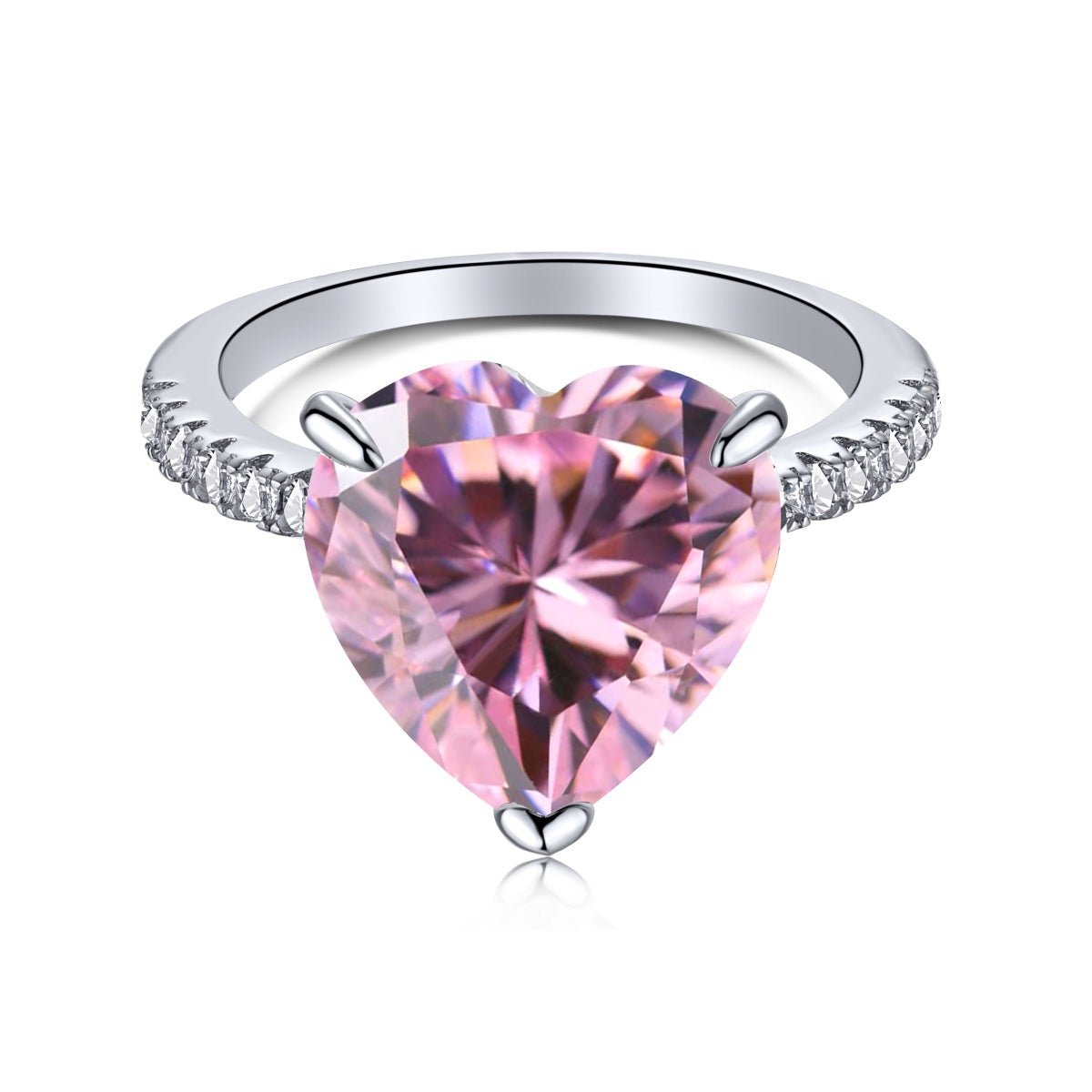 [Shinejoy Jewelry]6.0 Carat Luxurious Sparkling Romantic Heart Cut Lover Ring