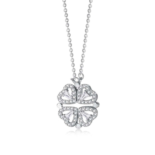 [Shinejoy Jewelry]Ornate Heart Cut Flower Shape Necklace