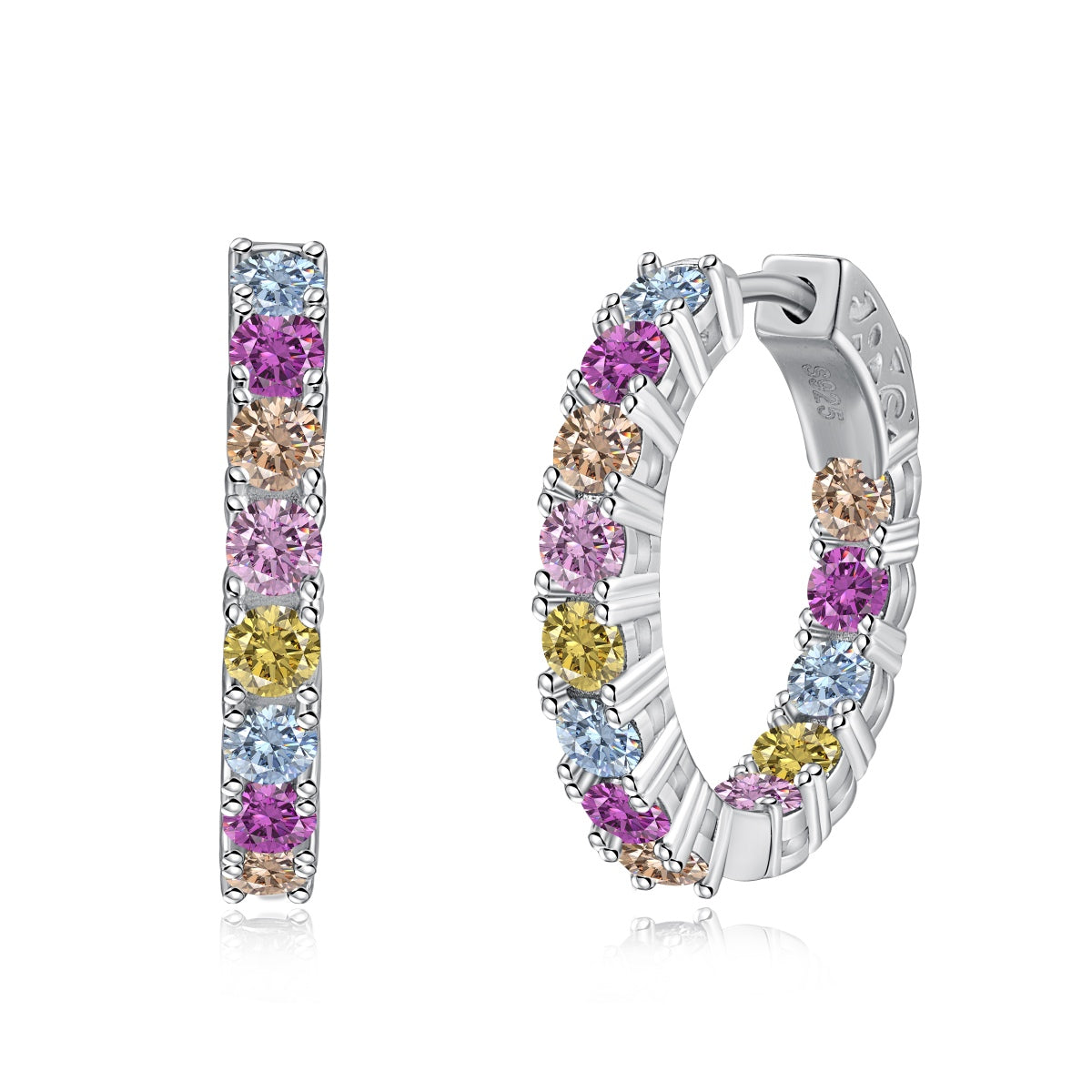 [Shinejoy Jewelry]Unique Round Cut Daily Earrings
