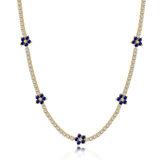 [Shinejoy Jewelry]Luxurious Colorful Flower Tennis Necklace