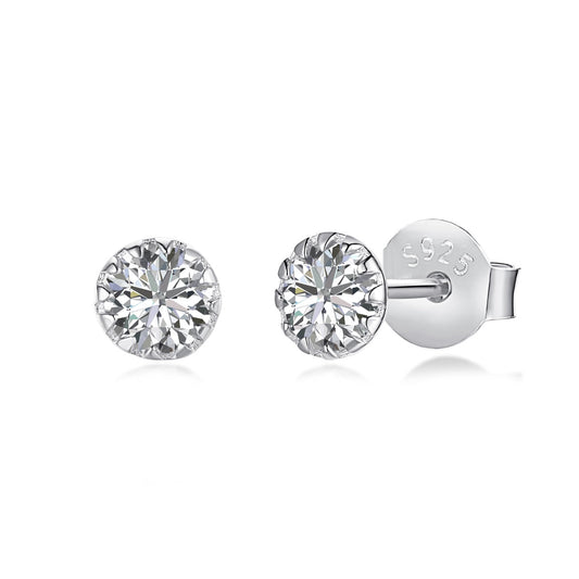 [Shinejoy Jewelry]Sparkling Colorful Round Shape Earrings