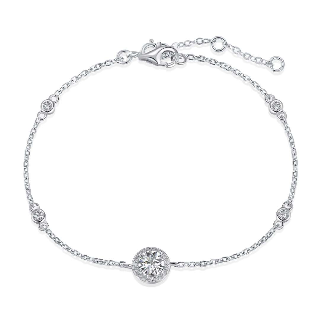 [Shinejoy Jewelry]Dazzling Round Cut Shape Bracelet
