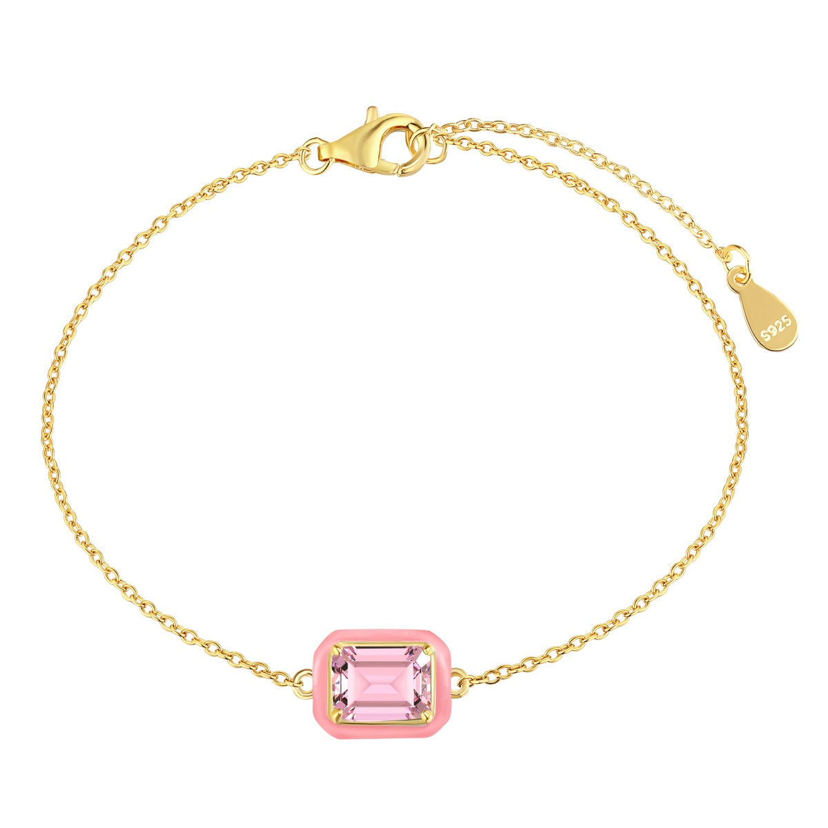 [Shinejoy Jewelry]2.0 Carat Sparkling Colorful Emerald Cut Daily Bracelet