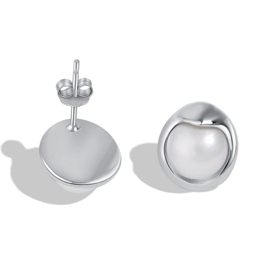 [Shinejoy Jewelry]Dainty Bread Pearl Earrings