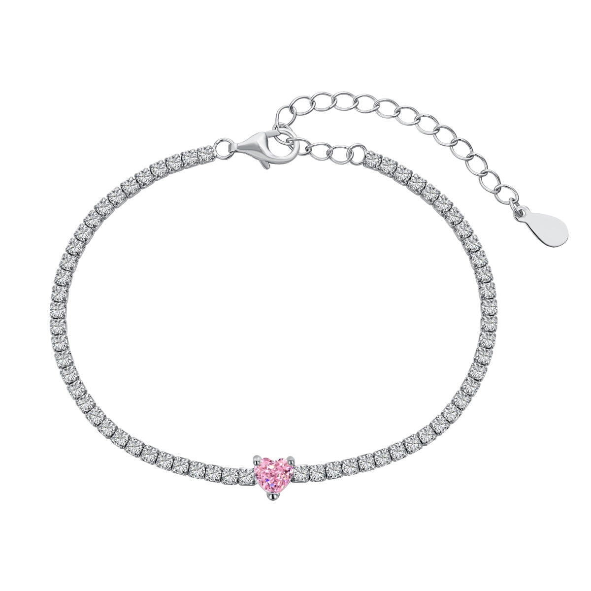 [Shinejoy Jewelry]0.5 Carat Elegant Romantic Heart Shape Lover Bracelet