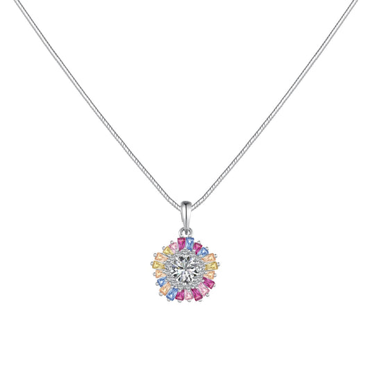 [Shinejoy Jewelry]Charming Flower Colorful Necklace