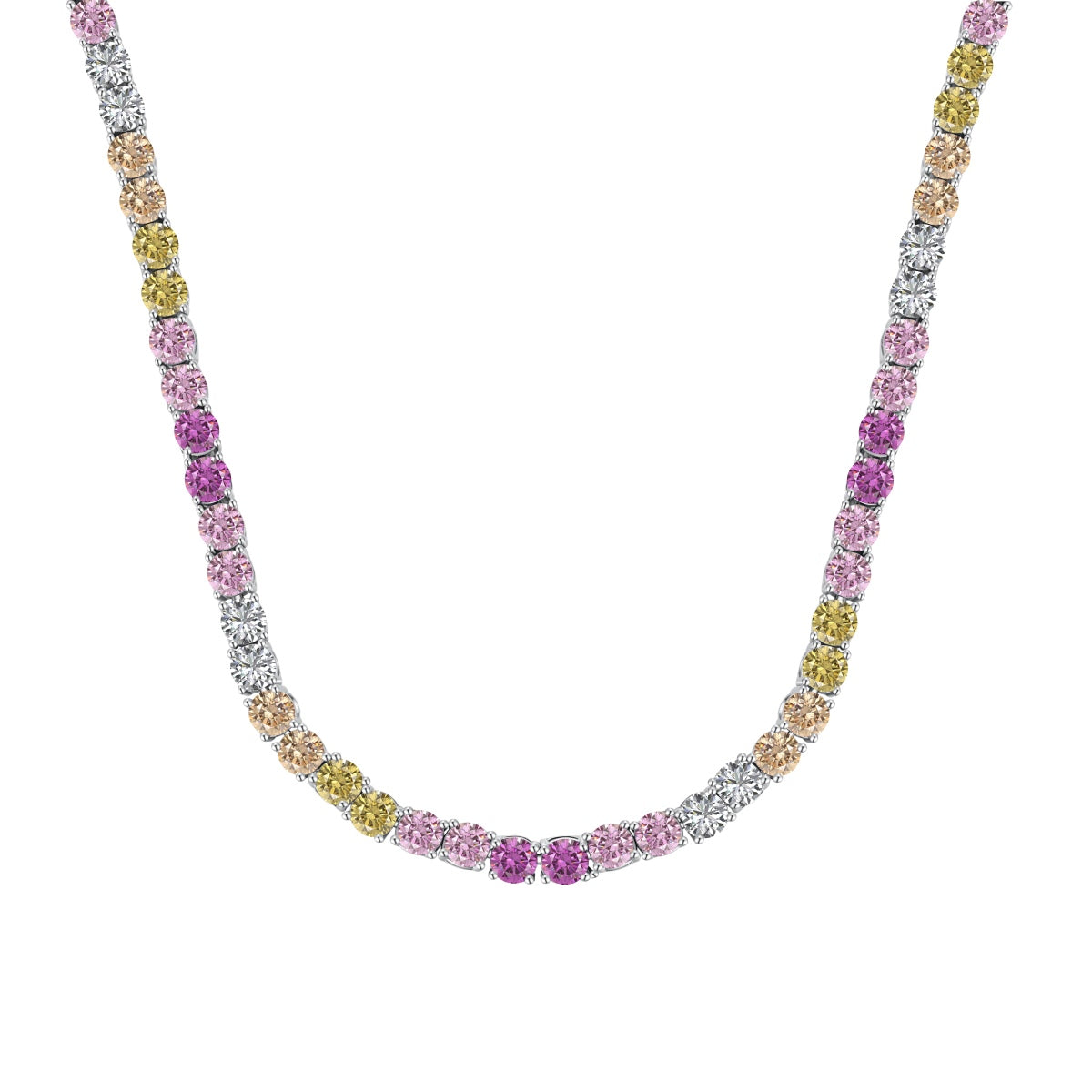 [Shinejoy Jewelry]Delicate Colorful Tennis Necklace