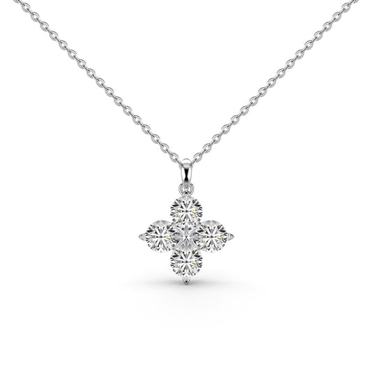 [Shinejoy Jewelry]Four-Leaf Clover And Eight-Pointed Star Necklace